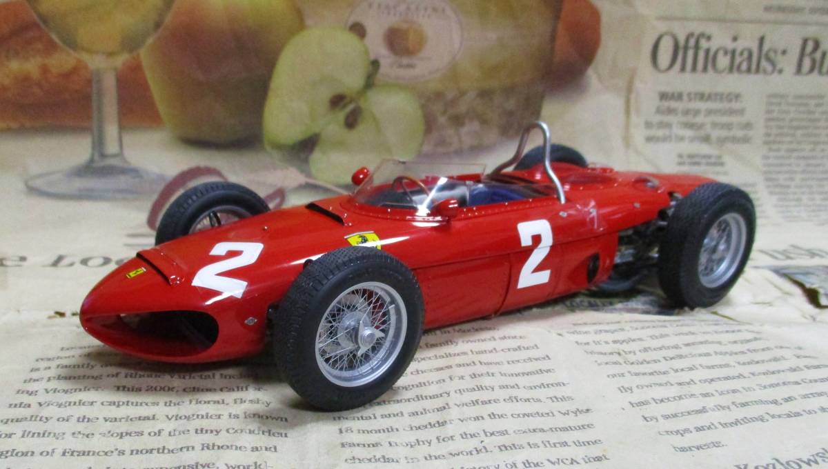 * ultra rare * world 1961 pcs *EXOTO*1/18*Ferrari Tipo 156/120°Sharknose #2 1961 Italian GP≠BBR