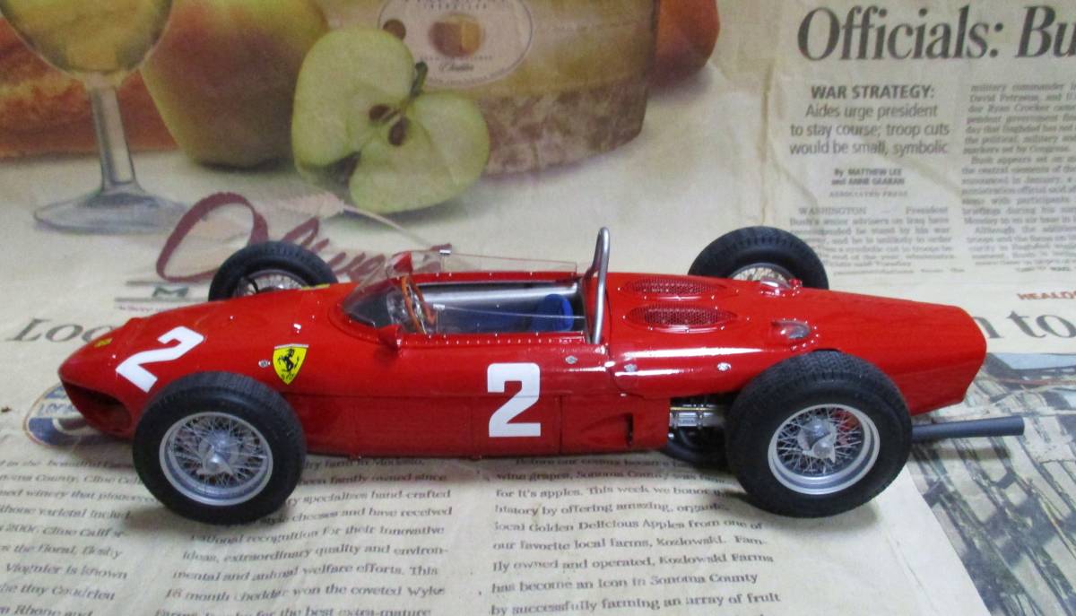* ultra rare * world 1961 pcs *EXOTO*1/18*Ferrari Tipo 156/120°Sharknose #2 1961 Italian GP≠BBR