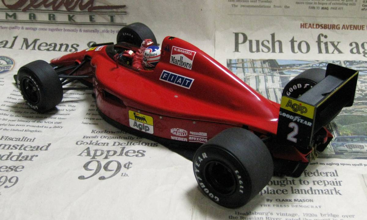 * очень редкий распроданный *EXOTO*1/18*Ferrari 641/2 #2 1990 Portuguese GP*Nigel Mansell* Ferrari ≠BBR
