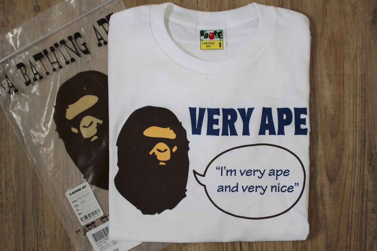 新品未使用】名作☆デッドストック☆A BATHING APE VERY APE Tシャツ S