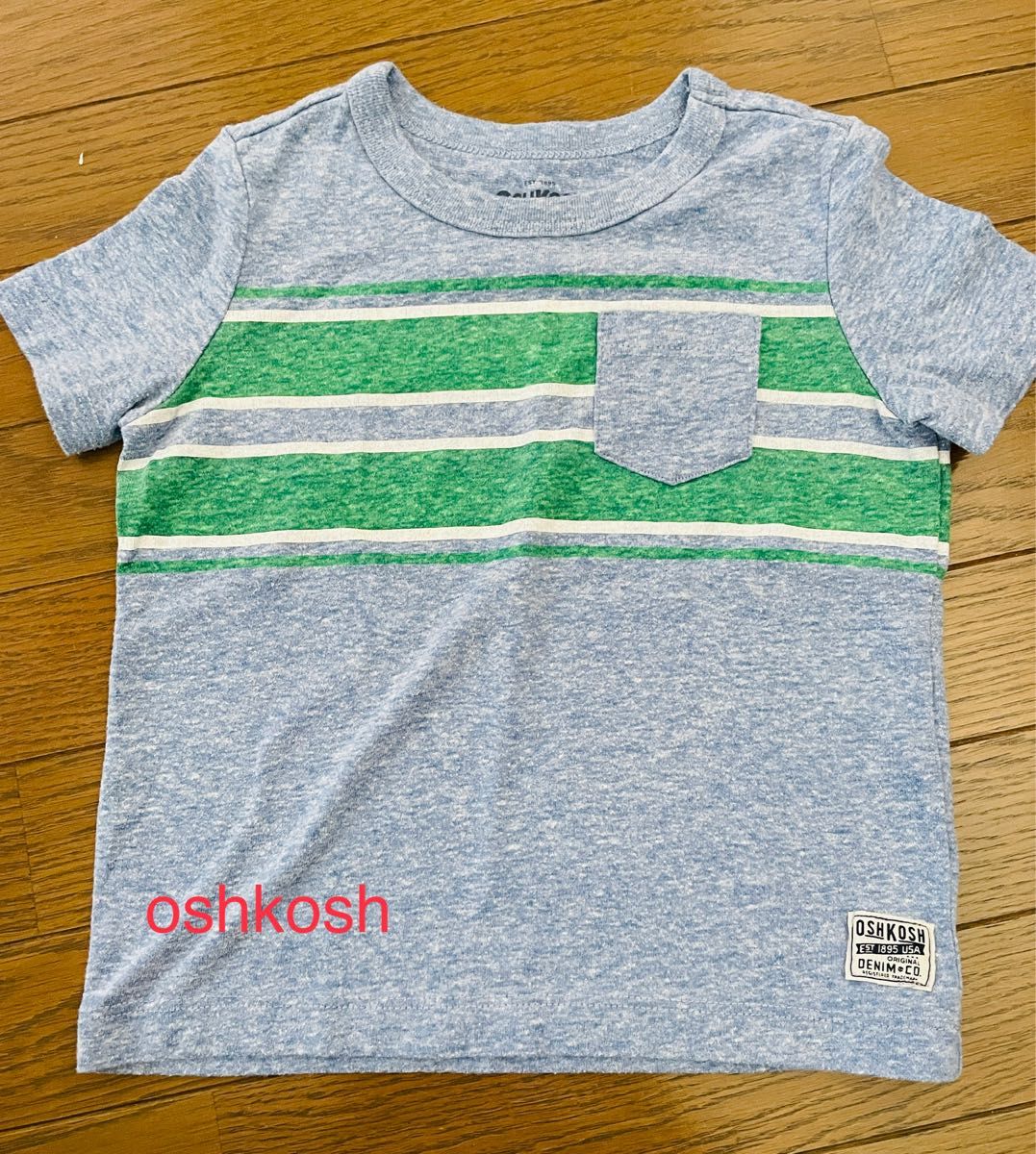 oshkosh  Tシャツボーダー　80cm12-18month 半袖Tシャツ