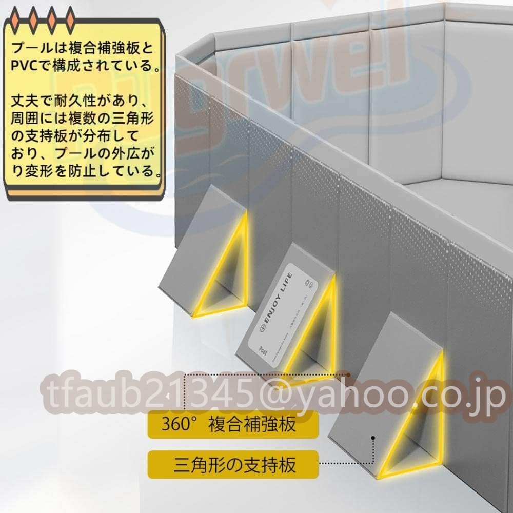 【ケーリーフショップ】空気入れ不要 プール 大型 家庭用 折りたたみプール フレームプール ファミリープール 子供用 ビニールプール (3M)