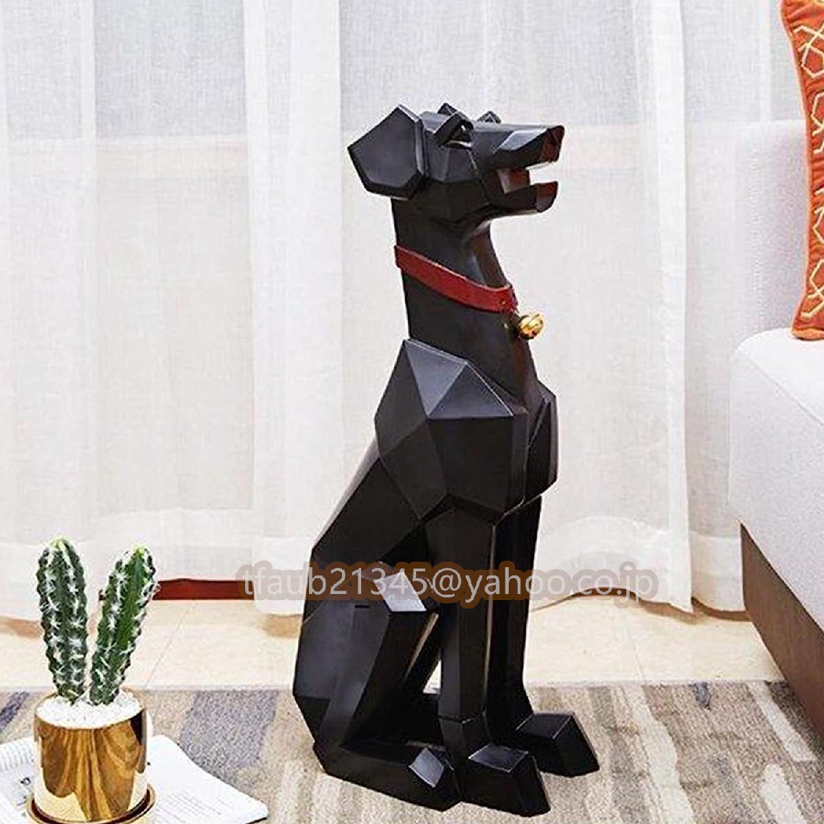 ケーリーフショップ】犬の装飾彫刻置物 樹脂 銀行家の装飾装飾