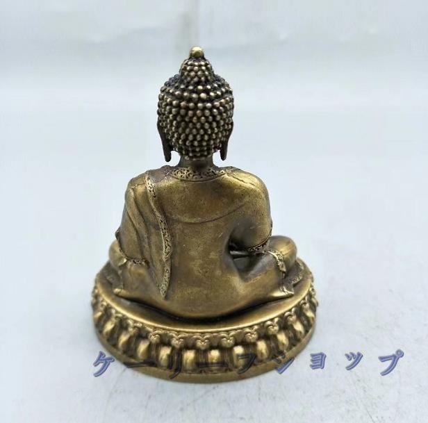 【ケーリーフショップ】仏像 真鍮 釈迦像 チベット美術_画像3