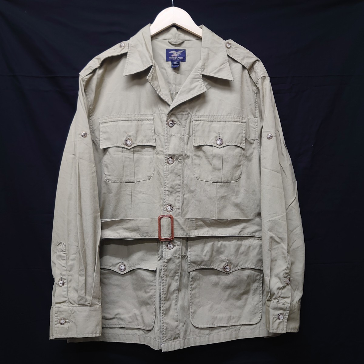 ☆超美品☆Willis&Geiger 80年代サファリジャケット デッド ☆超美品☆Willis&Geiger 80年代サファリジャケット デッド