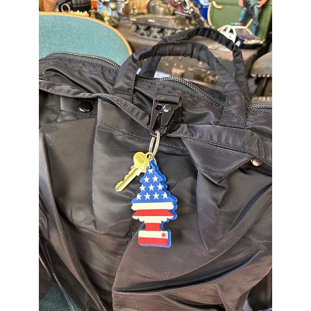 U.S.タイプヘルメットバッグ　AIR FORCE　ストラップ付き（ブラック） ■ アメリカ雑貨_画像10