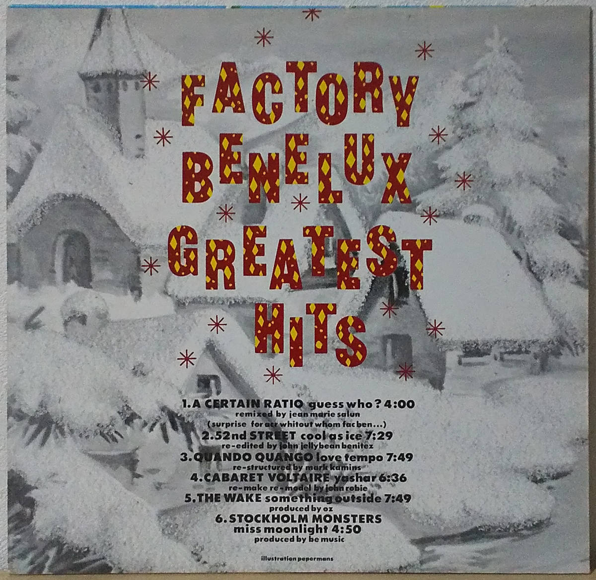 V.A - Factory Benelux Greatest Hits Belgium盤 LP Factory Benelux - FBN 27 1983年 A Certain Ratio, Quando Quango, Cabaret Voltaire_画像2