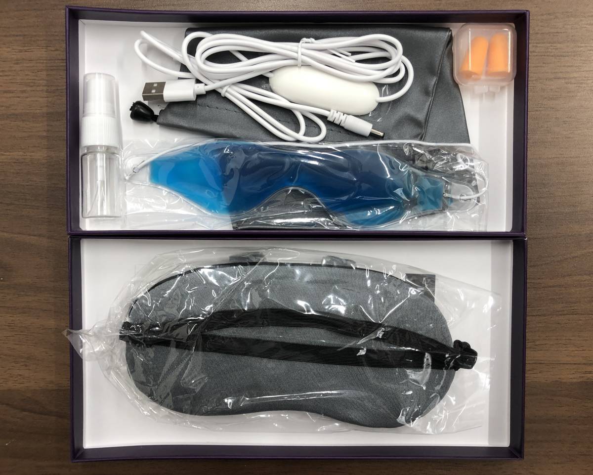 (3944) ホットアイマスク USB 電熱式2段階タイマーカバー 水洗い可 HEATING EYE MASK 未使用品_画像5