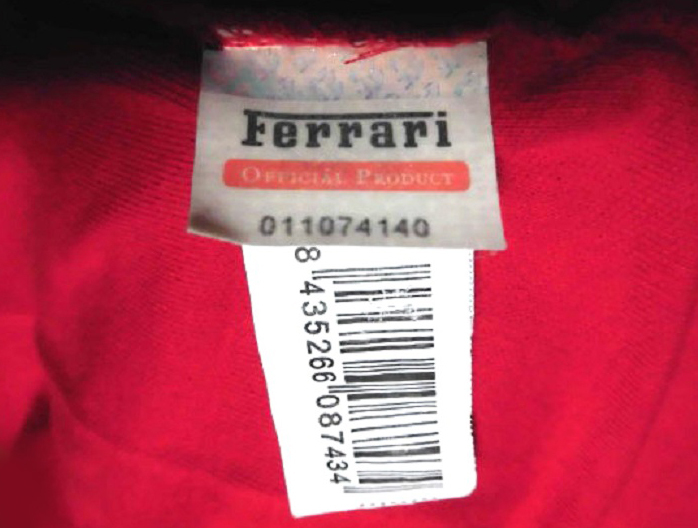 SCUDERIA FERRARIs Koo ti задний Ferrari рубашка-поло короткий рукав хлопок RED S использование немного прекрасный товар /F1.. лошадь Schumacher F355 Maranello 