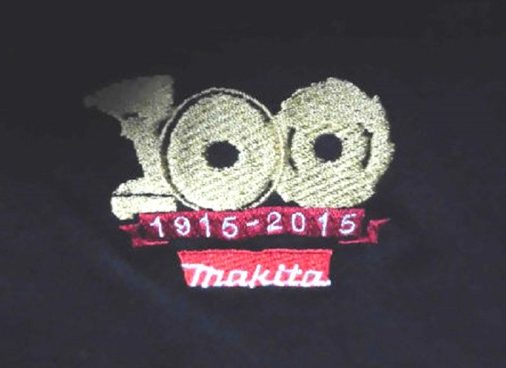 Makita TOOLS マキタ工具 100周年記念 ドライ Tシャツ カットソー 非売品 刺繍ロゴ BK M 使用僅 ほぼ未使用 美品/電動工具ツールチェンソー_画像4