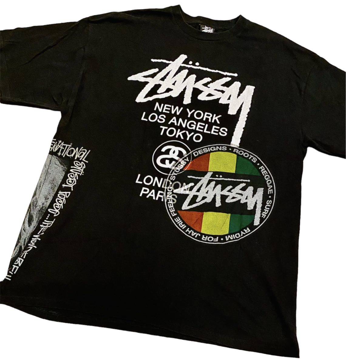 【入手困難 極希少品】STUSSY Tシャツ XL ビックシルエット 廃盤 人気 ステューシー 大きいサイズ VINTAGE ヴィンテージ MEXICO