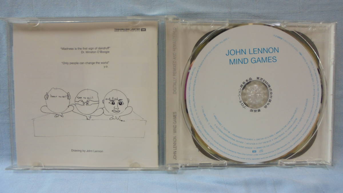 【CD Remix & Remaster】ジョン・レノン 「マインドゲームス」/ リミックス&リマスター/未発表音源3曲収録/John Lennon:Mind Games/見本盤 _画像6