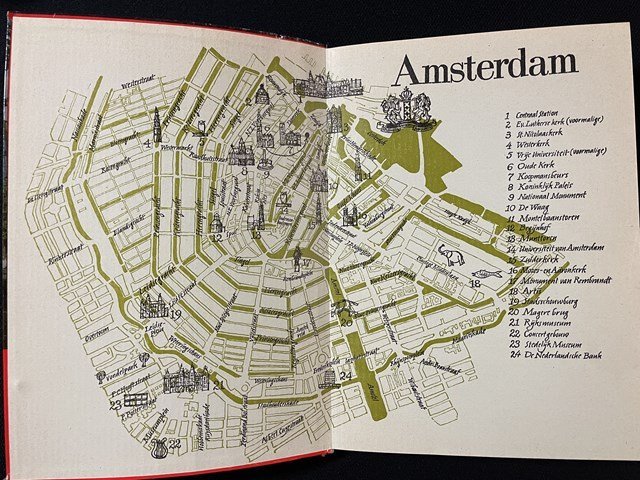 ｊ◎　古い書籍　Amsterdam　アムステルダム　外国語書籍/B36_画像3