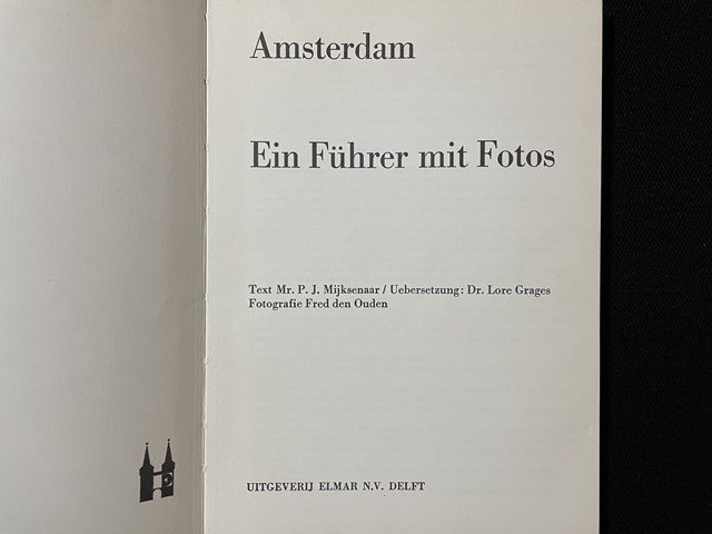 ｊ◎　古い書籍　Amsterdam　アムステルダム　外国語書籍/B36_画像2