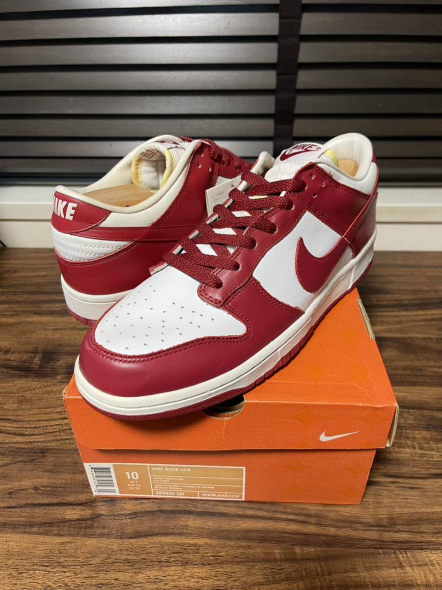 デッドストック Nike Dunk Low varsity red 2004 DS 309431-161 JP28.0 US10 SB ダンク travis jordan SUPREME