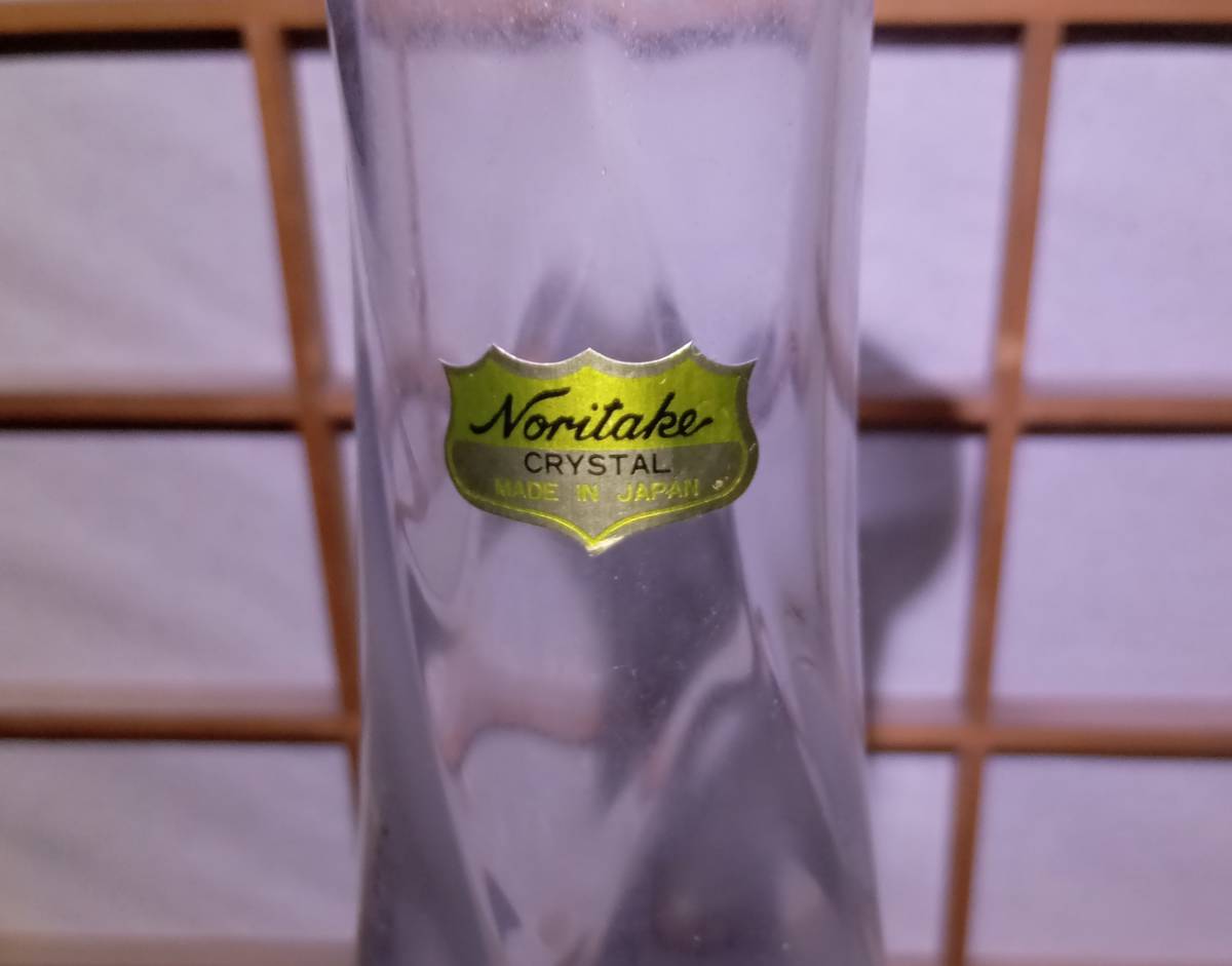 花瓶 Noritake CRYSTAL ノリタケクリスタル フラワーベース 花器 花入 華道 茶道 食器 グラス クリスタルガラス 日本製 no2tsの画像2