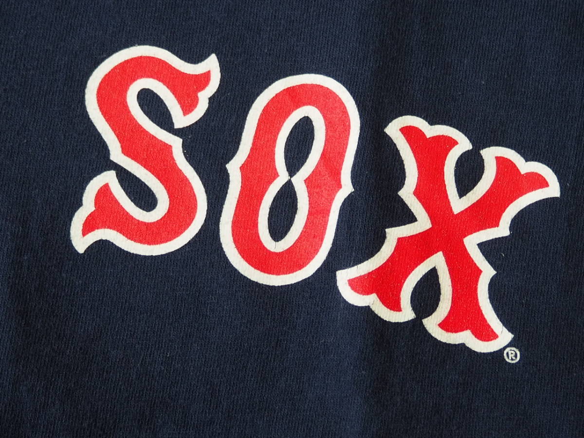 ☆送料無料☆ Majestic USA直輸入 古着 MLB メジャーリーグ ボストン・レッドソックス ジャッキー・ブラッドリー・Jr Tシャツ メンズ L_画像4