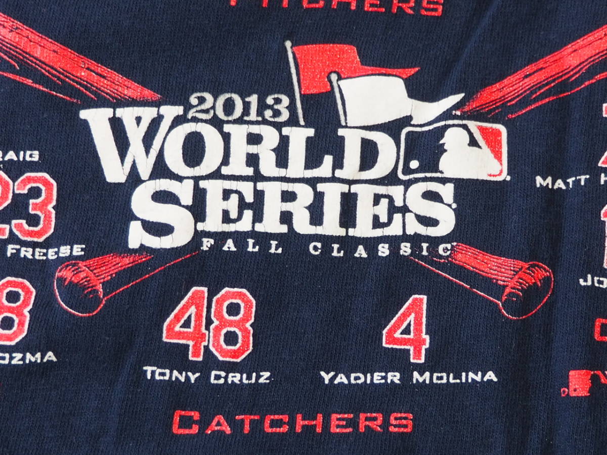 ☆送料無料☆ GENUINE MERCHANDISE 古着 半袖 MLB メジャーリーグ セントルイス・カージナルス ワールドシリーズ Tシャツ メンズ XL 中古_画像5