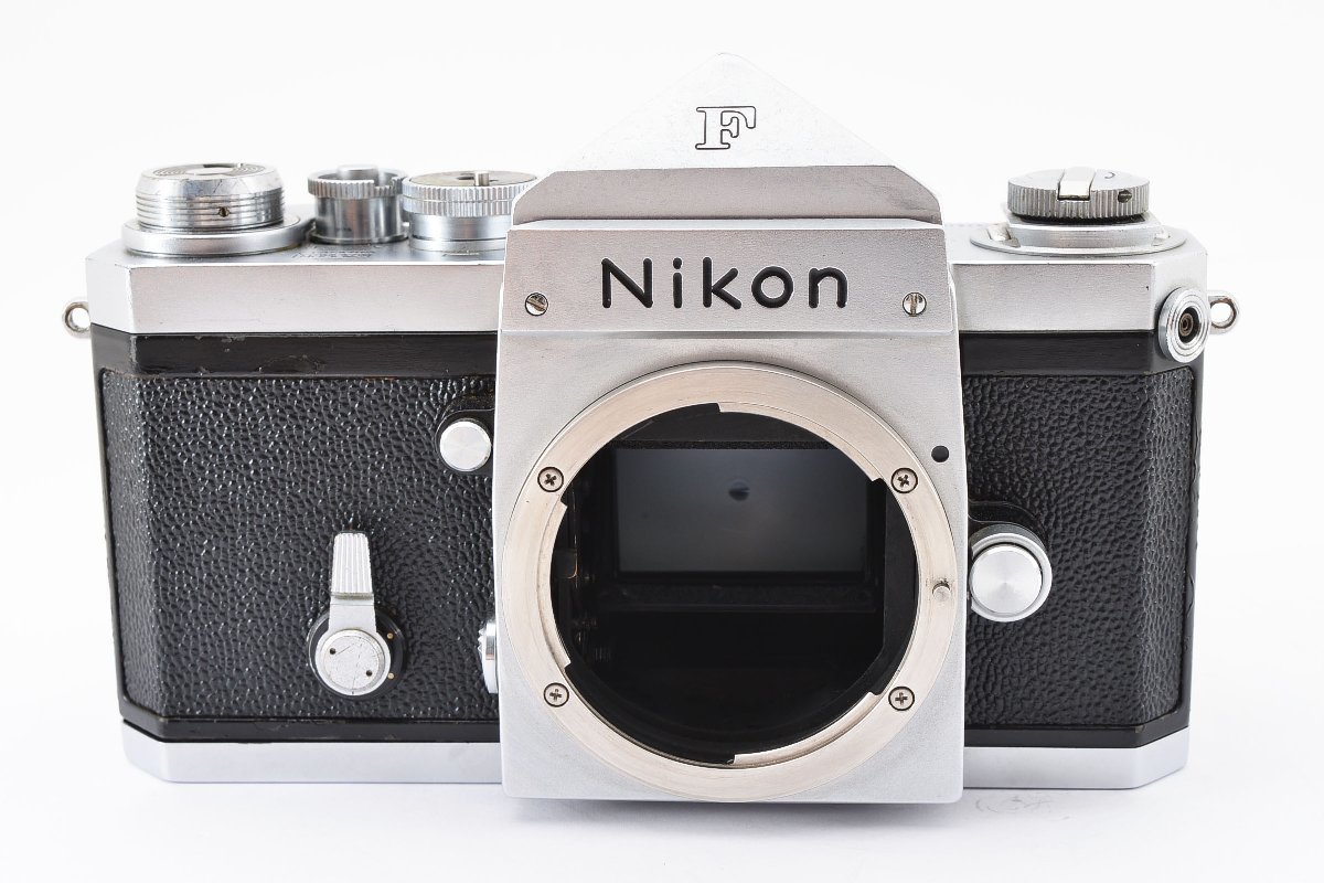 Nikon ニコン F アイレベル 富士山マーク 647万台 シルバー ボディ フィルム 一眼レフ カメラ_画像3