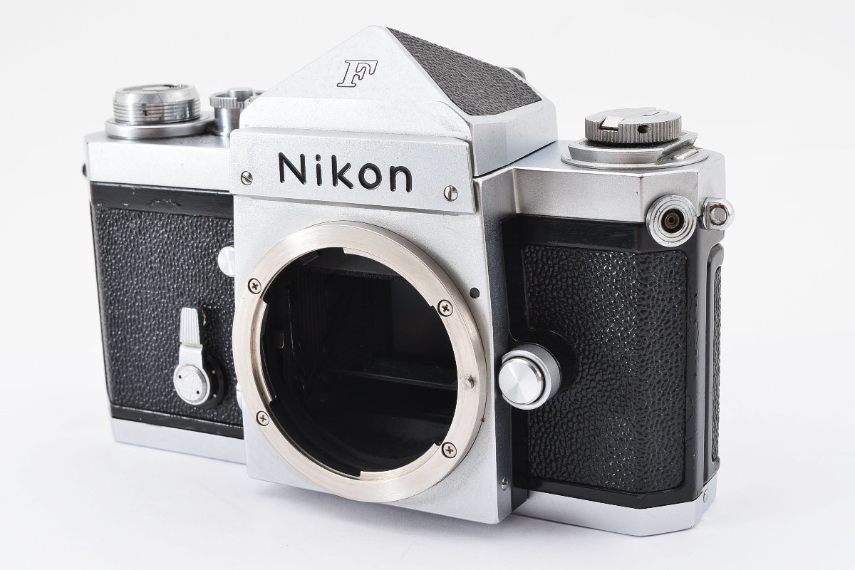 Nikon ニコン F アイレベル 富士山マーク 647万台 シルバー ボディ フィルム 一眼レフ カメラ_画像2