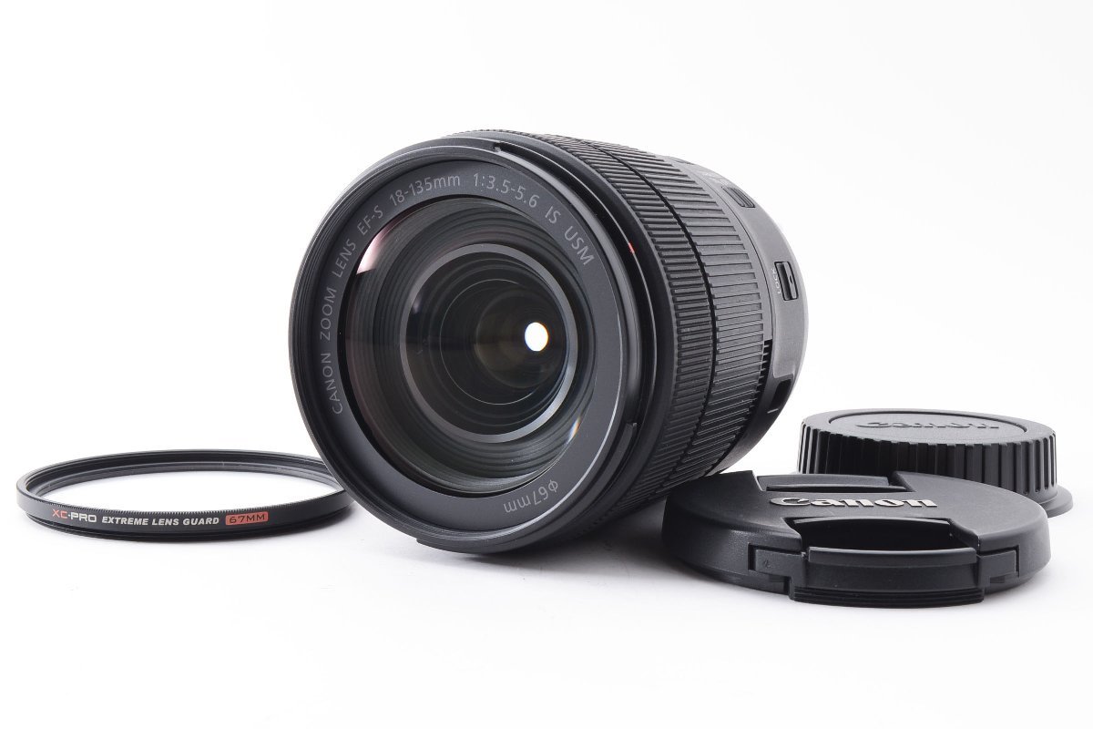 □美品□キャノンCanon EF-S 18-135mm F3.5-5.6 IS USM フィルター付き