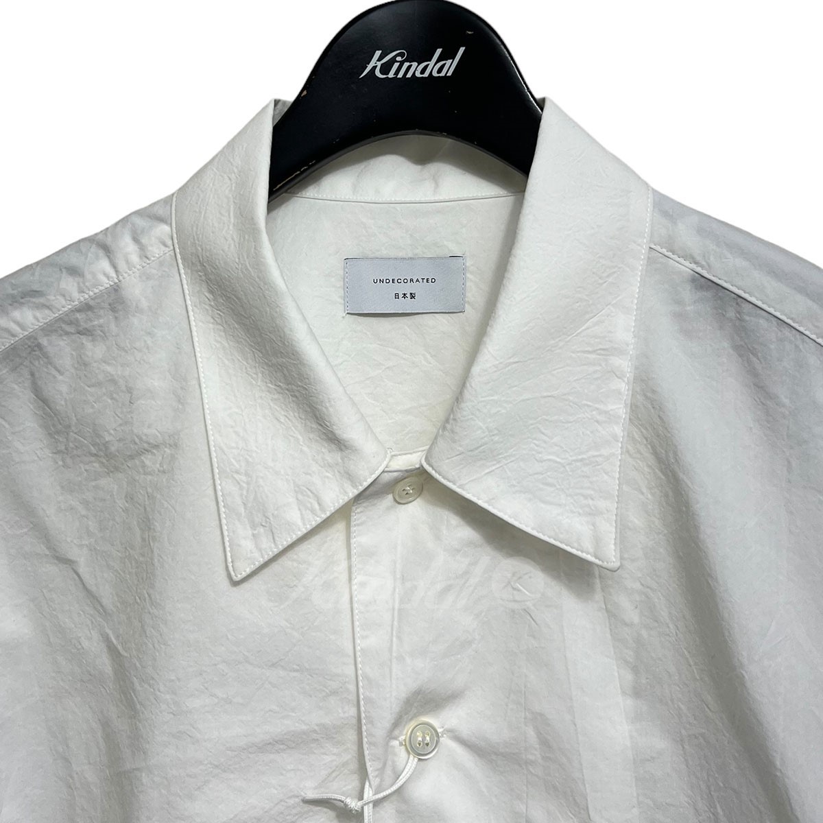 アンデコレイテッド UNDECORATED　 2023SS Typewriter Cloth WASHED COTTON S／S SHIRT 商品番号：8071000114112-071S-HBLM_画像3