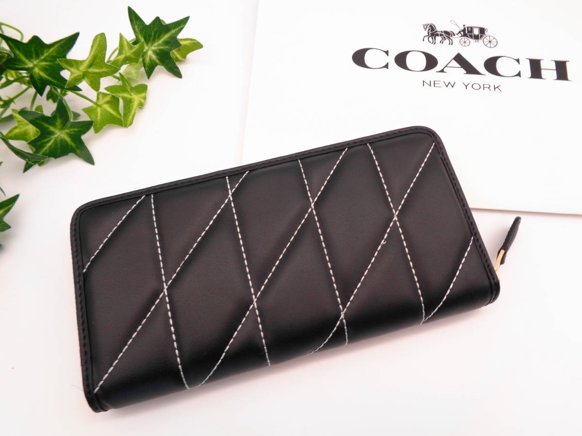 在庫処分大特価!!】 未使用新品正規品coach 長財布ジッピーウォレット