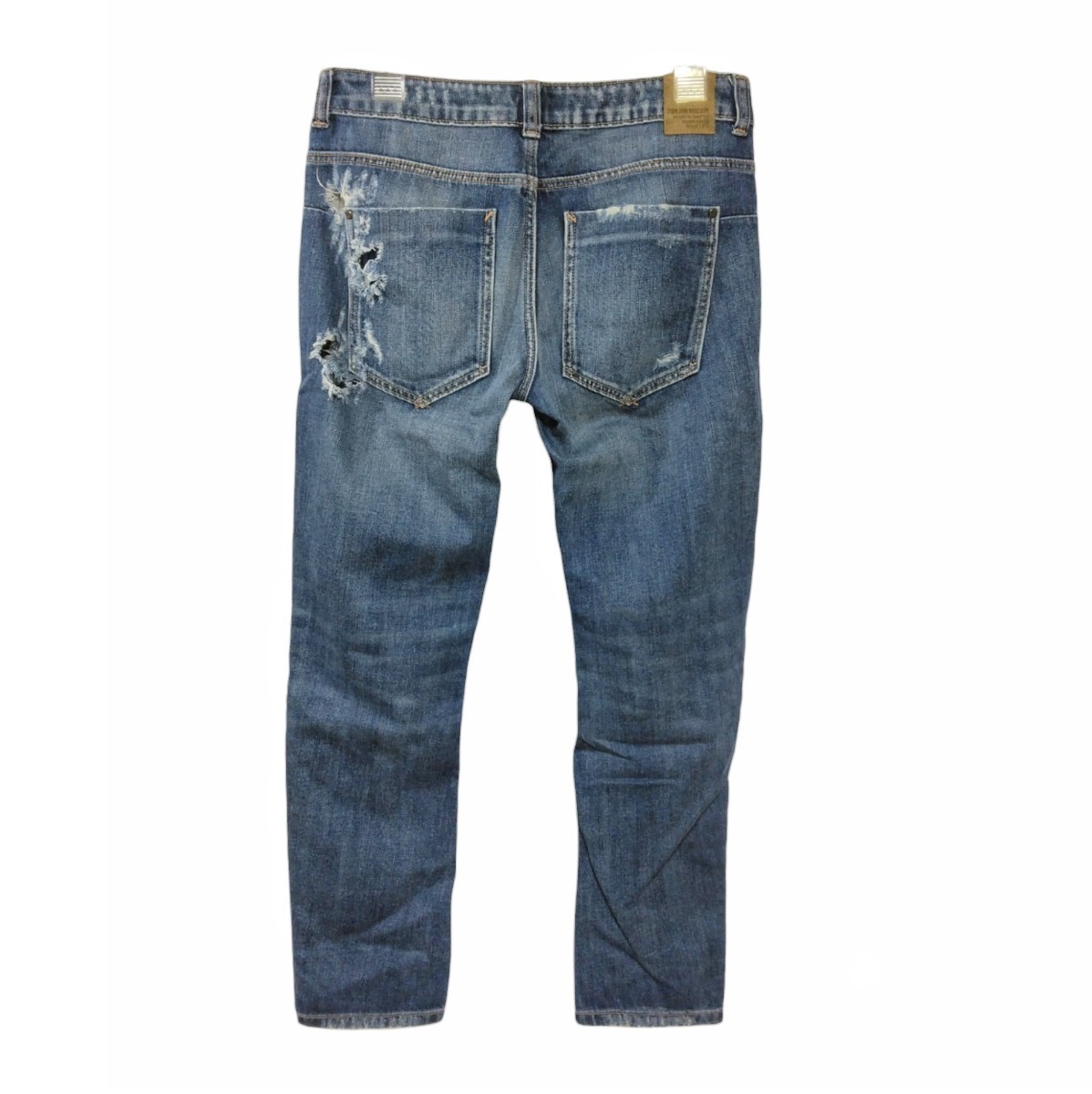11 【ZARA BASIC Z1975】 ザラ クラッシュ ダメージ デニム 11 【ZARA BASIC Z1975】 ザラ クラッシュ ダメージ デニム