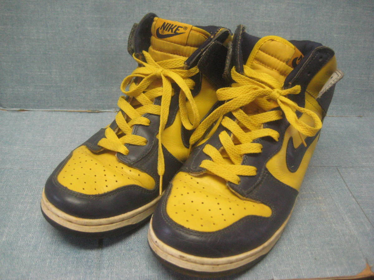 人気の新作 一点物!! 26.0cm 8 US 90年代復刻ビンテージ 希少人気色 コンキ 紺黄 ダンク HI DUNK ナイキ NIKE 26.0cm 人気の新作 一点物!! 26.0cm 8 US 90年代復刻ビンテージ 希少人気色 コンキ 紺黄 ダンク HI DUNK ナイキ NIKE 26.0cm