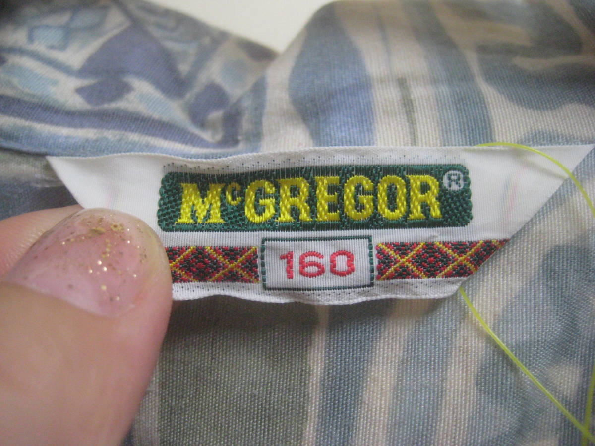 一点物!! McGREGOR マクレガー オールドモデル アロハシャツ 総柄シャツ かなり昔の物 希少 サイズ 160_画像4