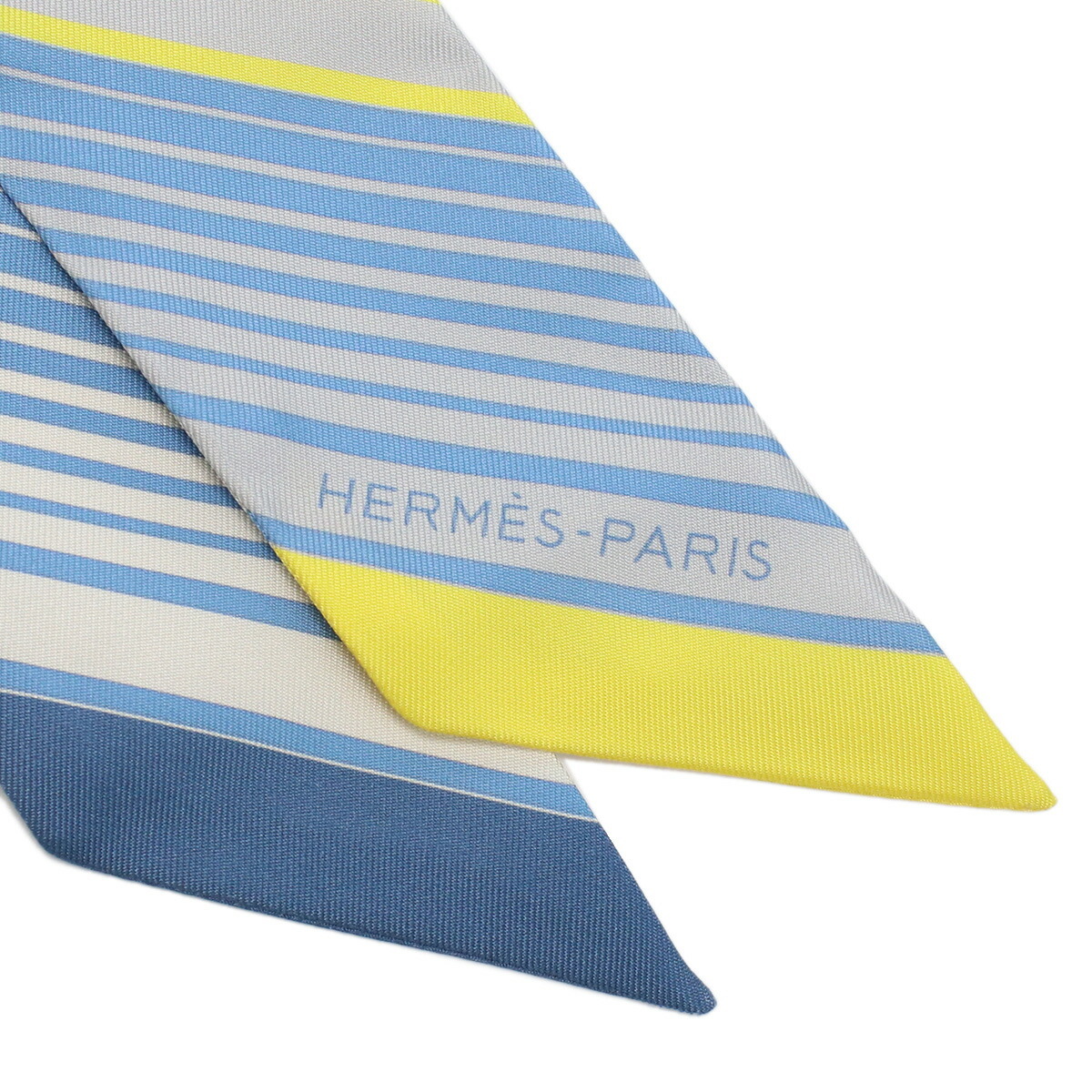 エルメス HERMES レディース ツイリー ブランド TWILLY 063791S 09 EX-LIBRIS AL-BLEU MOYEN-JAUNE マルチカラー_画像3