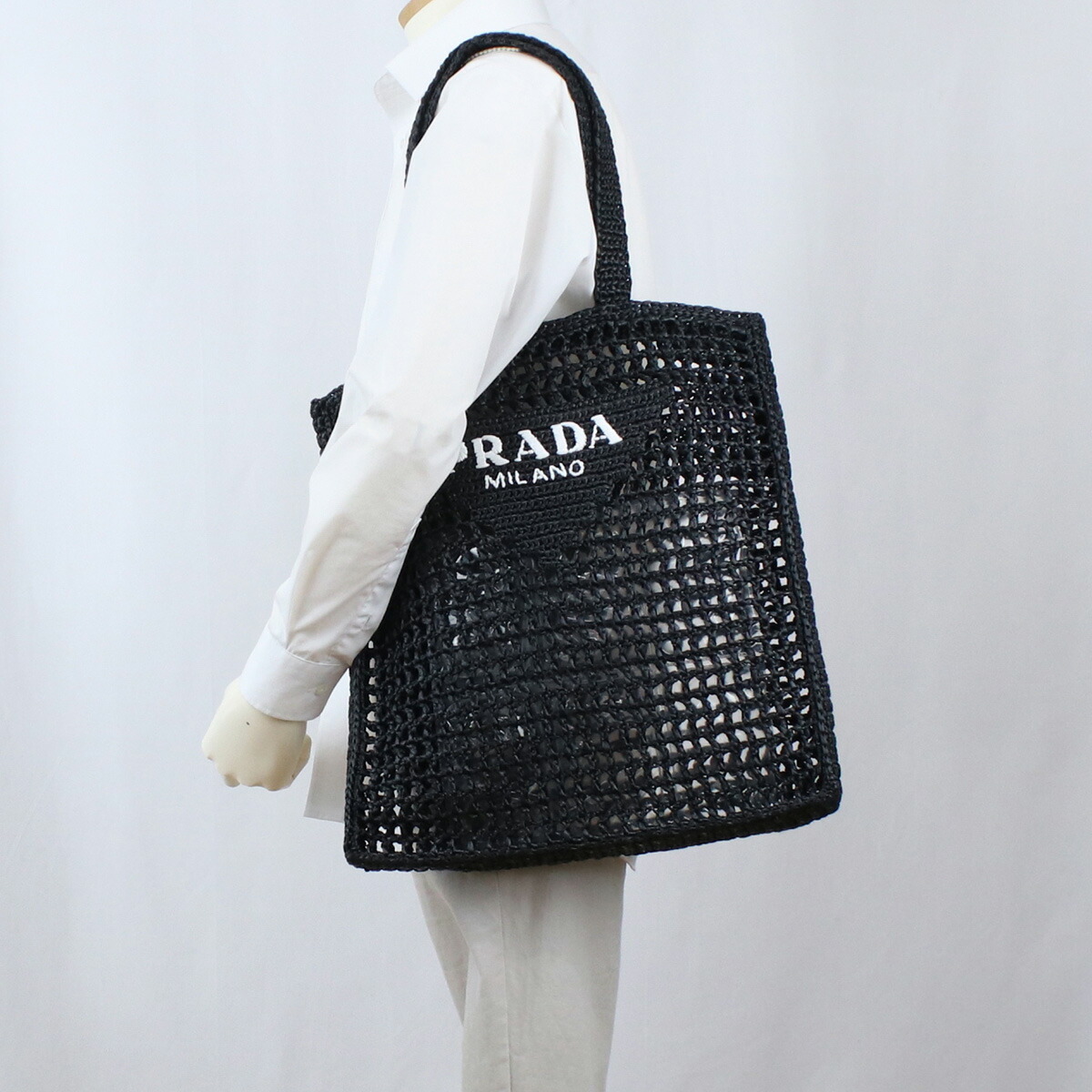 プラダ PRADA カゴバッグ ブランド 2VG105　2A2T V OOO　F0002 NERO ブラック_画像6