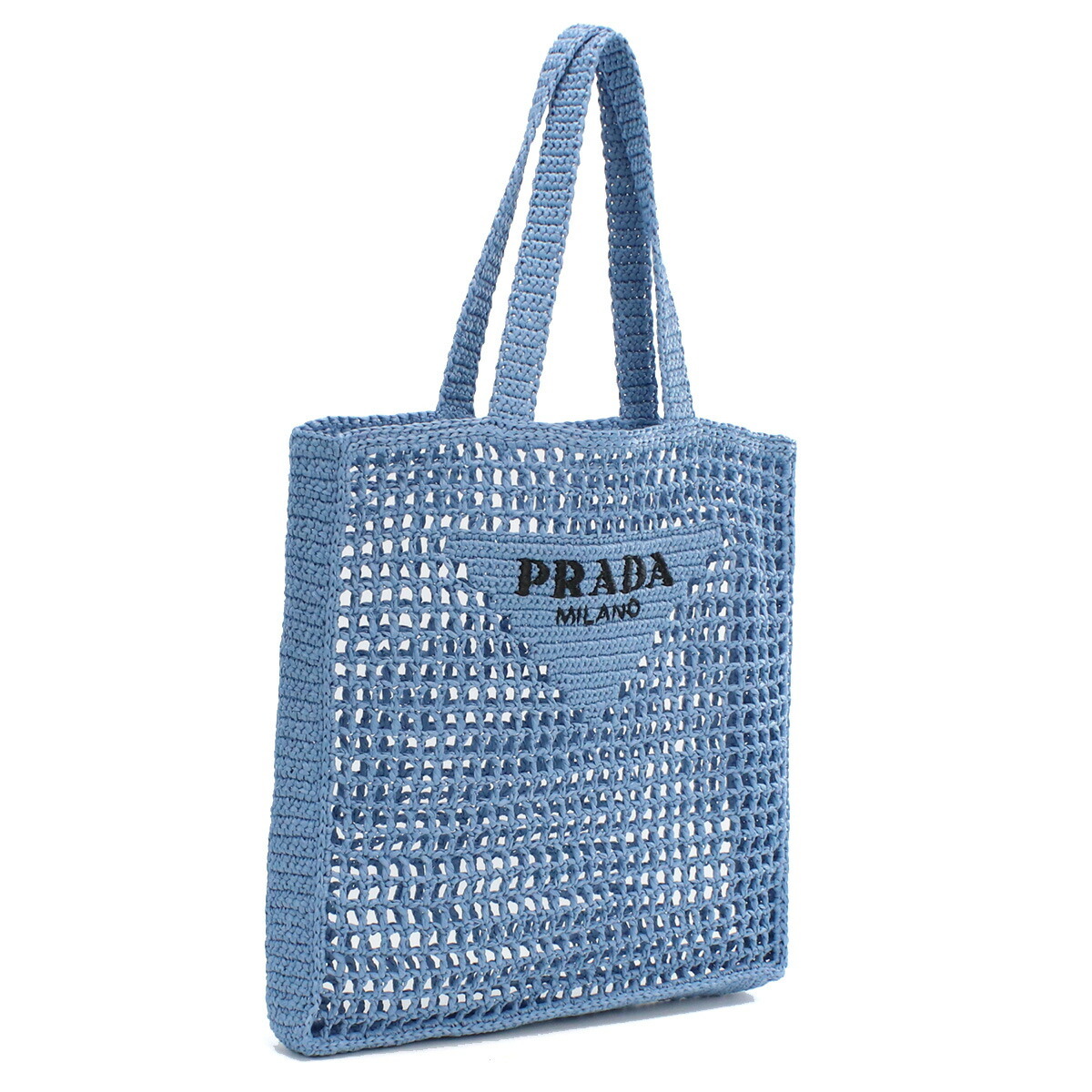 プラダ PRADA カゴバッグ ブランド 2VG105　2A2T V OOO　F0076 CELESTE ブルー系