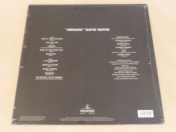 未開封 デヴィッド・ボウイ Heroes 限定リマスター180g重量盤LP David Bowie ブライアン・イーノ Brian Eno Beauty And The Beast Blackout_画像2