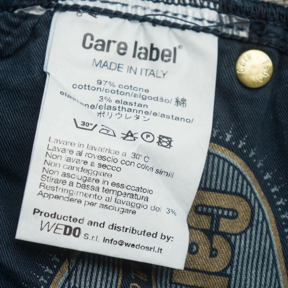 新品★イタリア製 Care label プレミアム カラー デニム ストレッチ パンツ 30 春夏 送料込 メンズ ケアレーベル 7オンス デニム チノパン