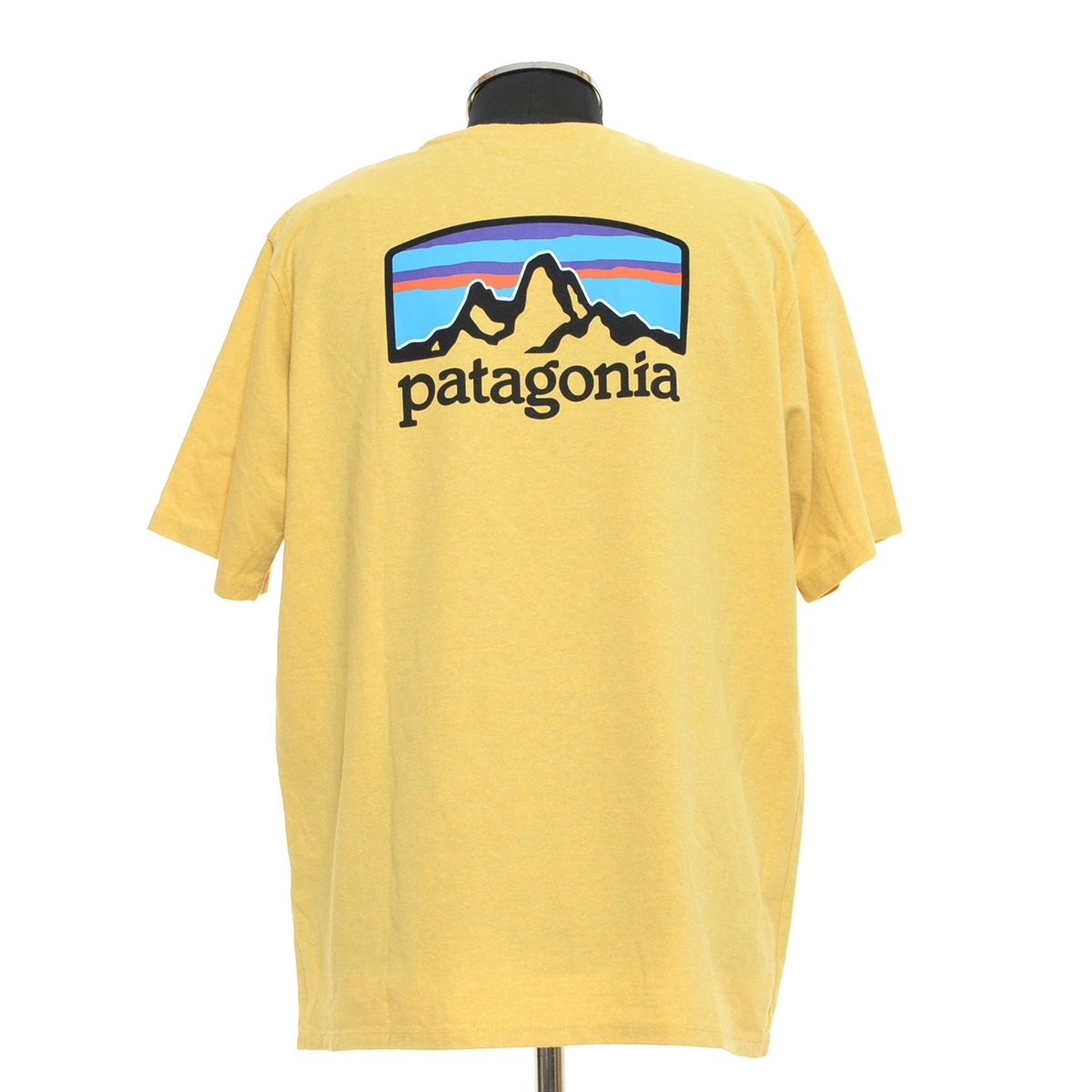 ●479133 未使用品 Patagonia ●Tシャツ 半袖 フィッツロイ ホライゾンズ レスポンシビリティー 38501 サイズM メンズ イエロー_画像1
