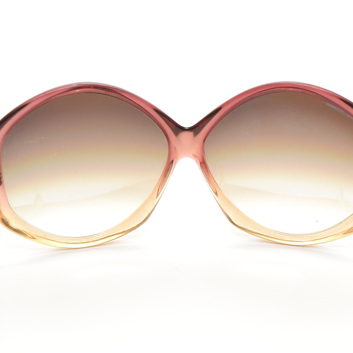 #394075 * sunglasses Vintage gradation teka frame lady's Italy made red 