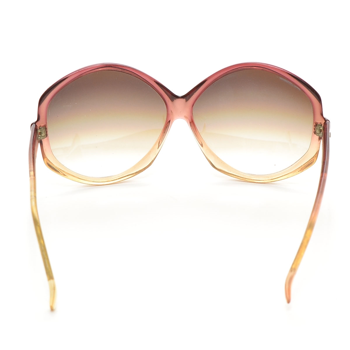 #394075 * sunglasses Vintage gradation teka frame lady's Italy made red 