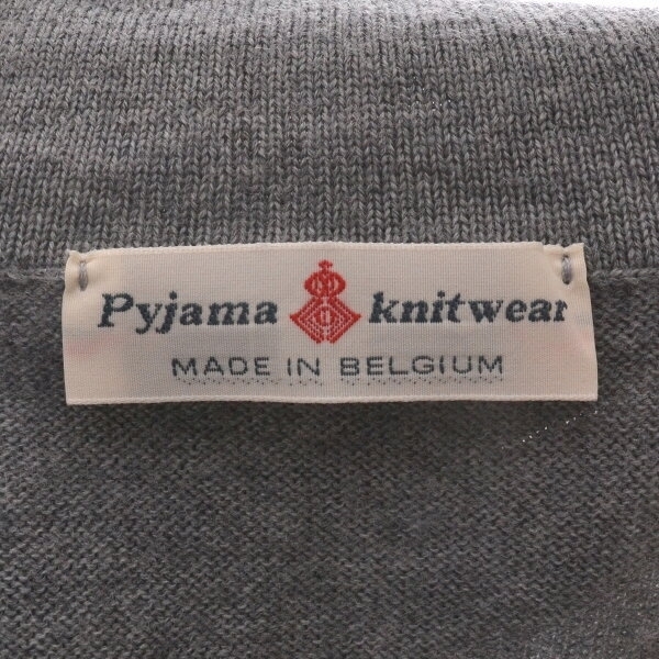 〇214236 【超特価】Pyjama Knitwear ピジャマニットウエア ニットカーディガン ○衿付きカーディガン ニットジャケット ベルギー製 M_画像7