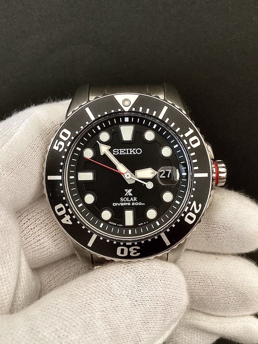 美品 SEIKO セイコー PROSPEX プロスペックス ソーラー V157-0BT0