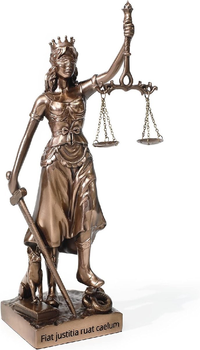 正義の女神テミス(テーミス)彫像ローマの正義の女神 法律の正義を象徴する彫像 弁護士オフィス贈り物 輸入品