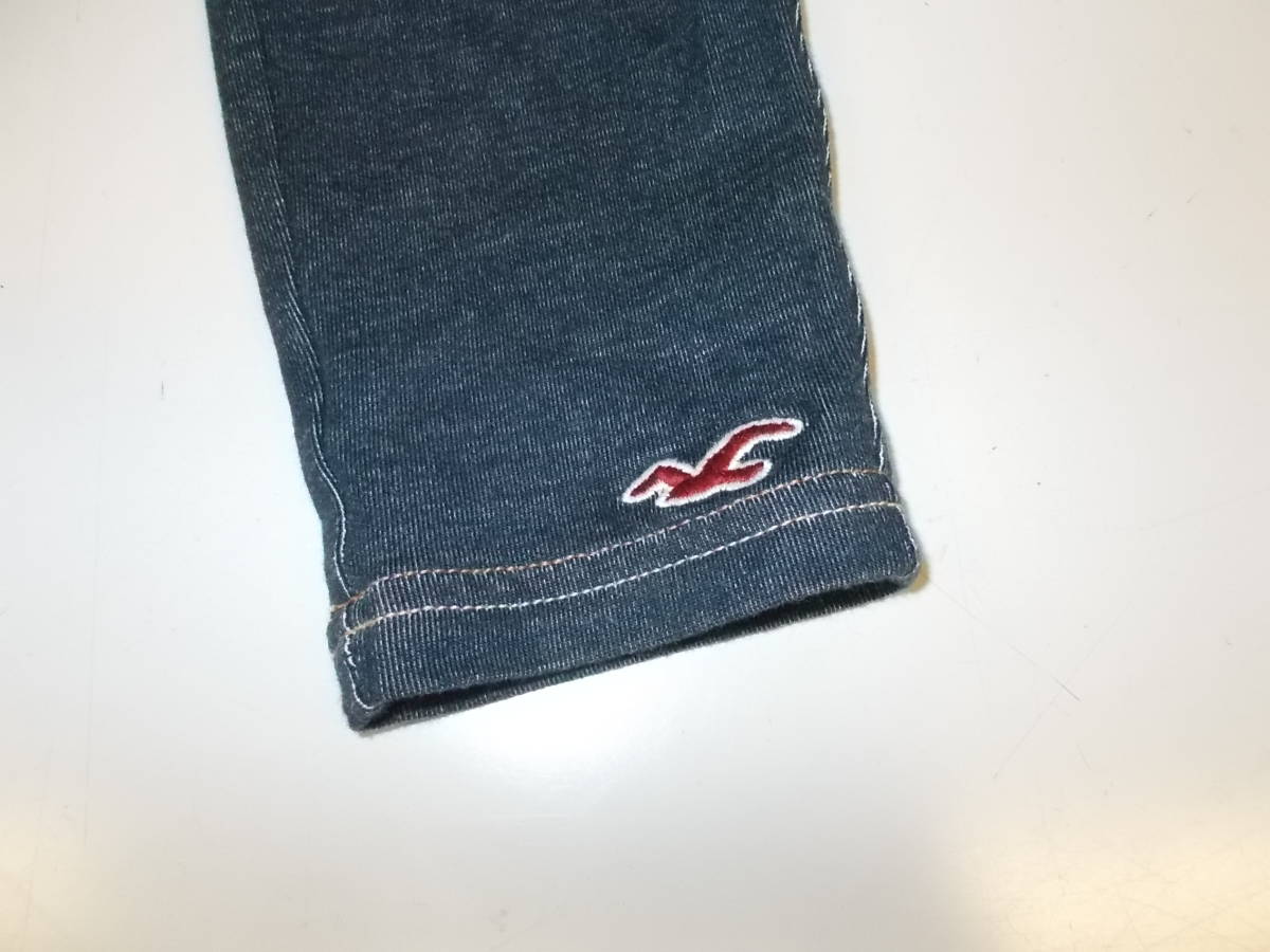 e268◆新品 HOLLISTER ロングタイツ◆XSサイズ タグ付未使用品 ホリスター スパッツ タイト 細身 ゆうパケット送料360円 4J_画像7