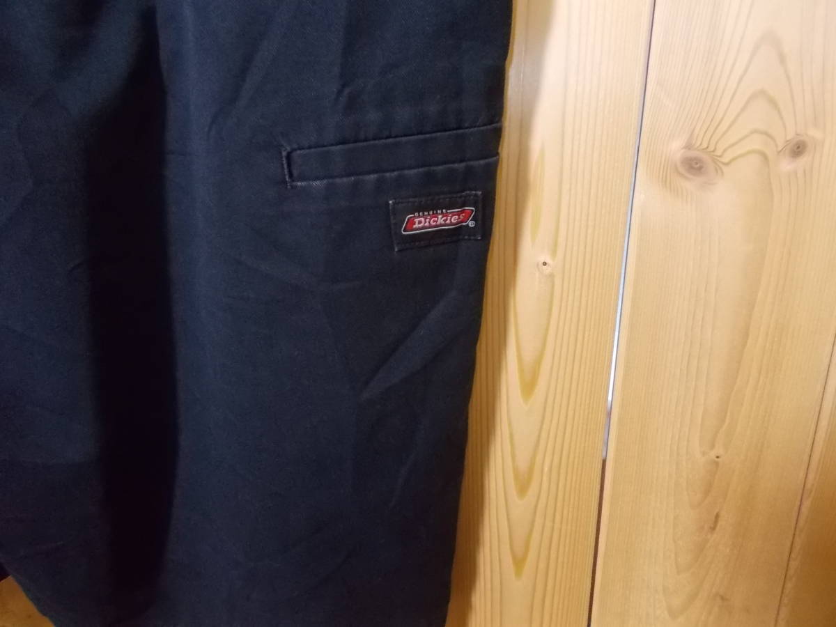 e395◆Dickies ハーフチノパンツ◆w44 大きいサイズ ビッグサイズ ディッキーズ ショートワークパンツ 7134838BK 黒色 5G_画像4