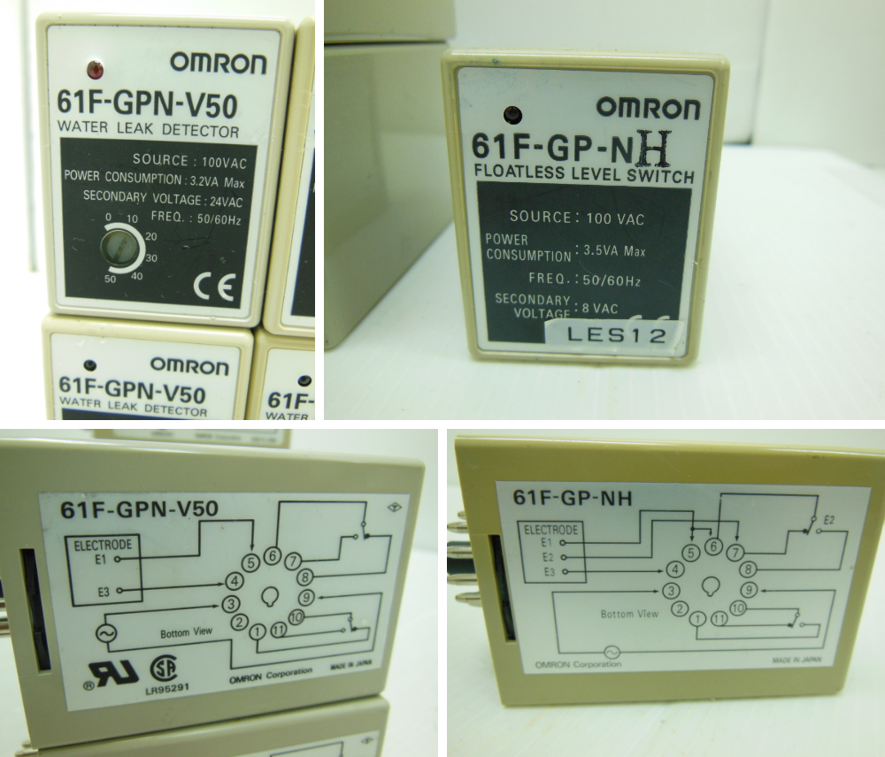 ＪＯ１３９■漏水検知器■オムロン　ＯＭＲＯＮ■大量　まとめて■計２９個■61F-GPN-V50：28個　61F-GP-NH：1個■(80_画像2