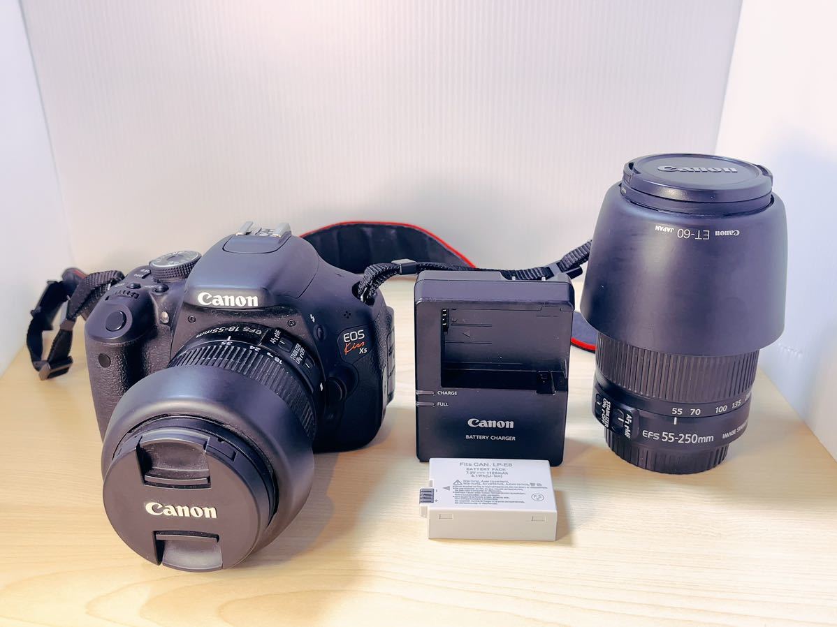 Canon キャノン デジタル一眼レフカメラ EOS Kiss X5 EFS LENS EF-S55