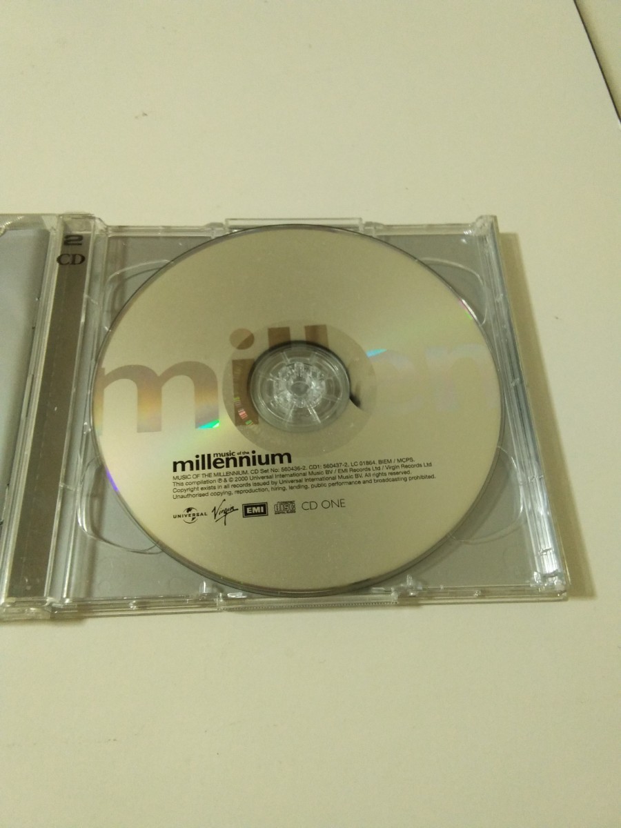 中古 輸入CD オムニバス盤 ミレミアム 80年代を中心にした究極のヒットオムニバス盤 クィーン ボウイ アバ U2 オアシス ストーンズetc　 _画像3