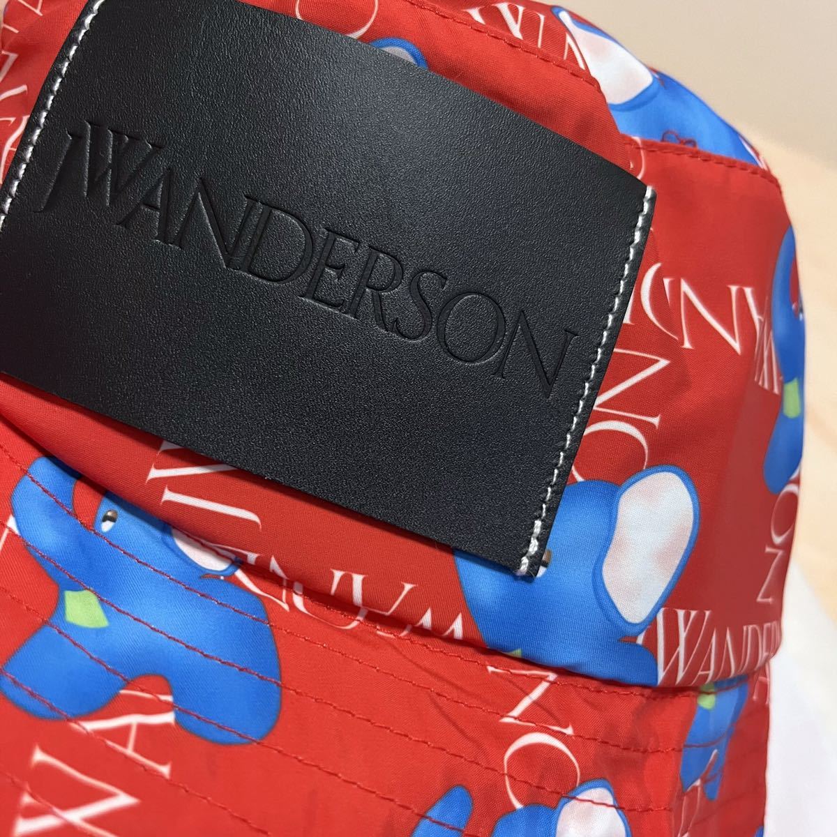 【完売必至】J W ANDERSON■カラフルロゴ バケットハット レア 完売品 JW Anderson アシンメトリーバケットハット