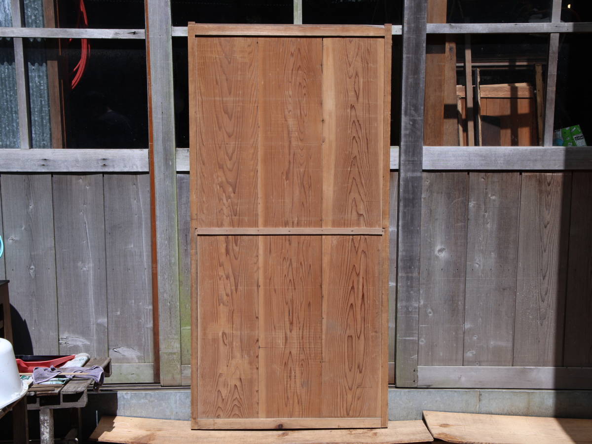 『横桟板戸』 No,358 開戸 木製 木製建具 古建具 古民家 ヴィンテージ アンティーク DIY リノベーション