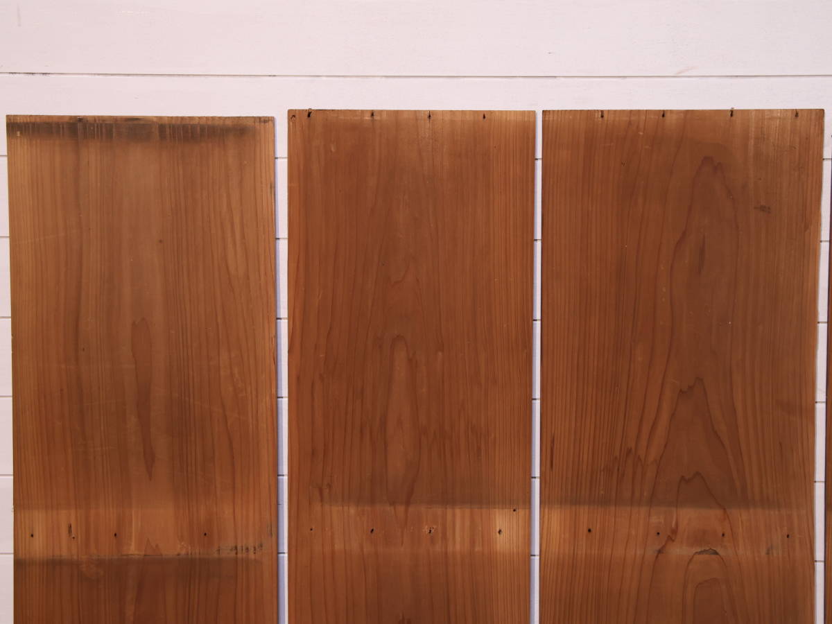 『古板 5枚セット(江戸期)』 No,374 杉 スギ 棚板 天板 古板 木工 時代物 アンティーク ヴィンテージ DIY_画像7