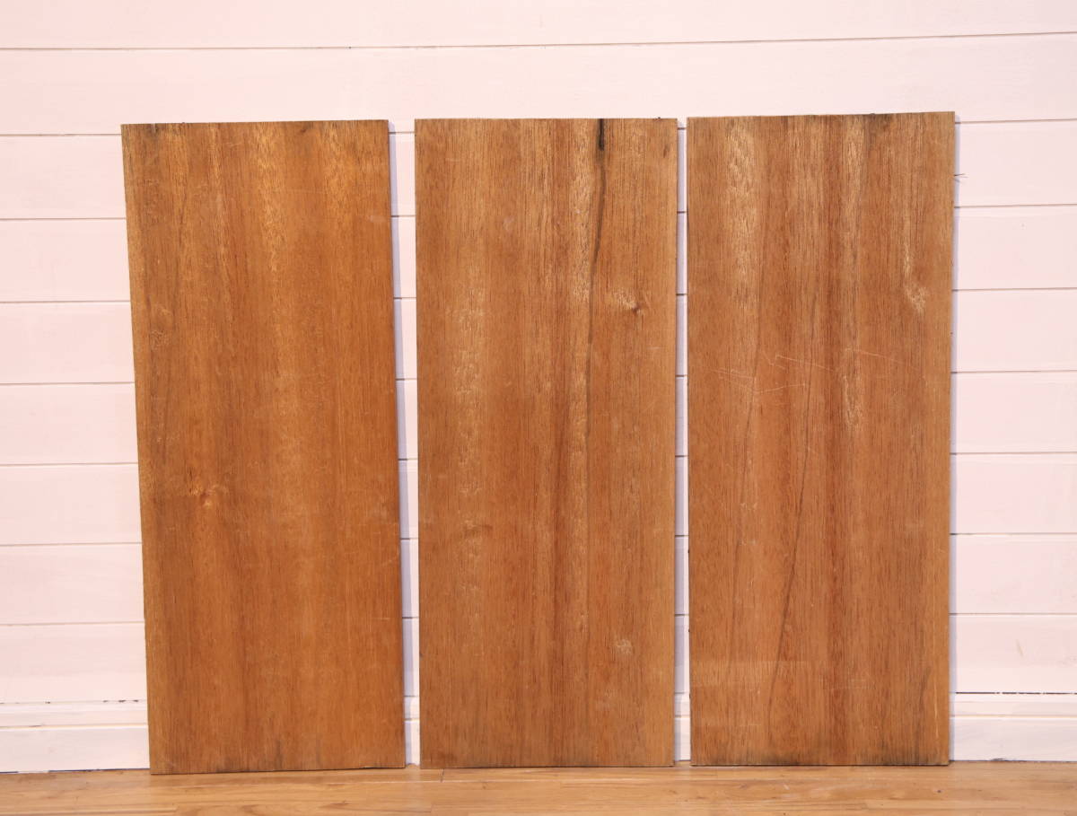 『古材 3枚セット』 No,346 ラワン 足場板 床材 棚板 天板 古板 木工 時代物 アンティーク ヴィンテージ　フローリング DIY_画像6